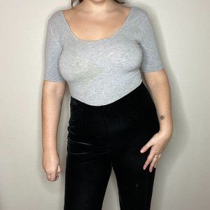 American Apparel Grey Body Suit